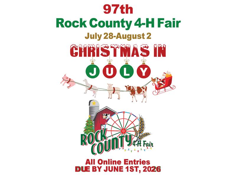 Logo for 2026 Rock County 4-H Fair